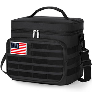 Lifewit Leak Proof Insulated Large Men's Tactical Lunch Box with MOLLE Webbing and Shoulder Straps