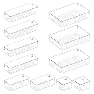 Lifewit 11 PCS Plastic Drawer Organizer for Desk 